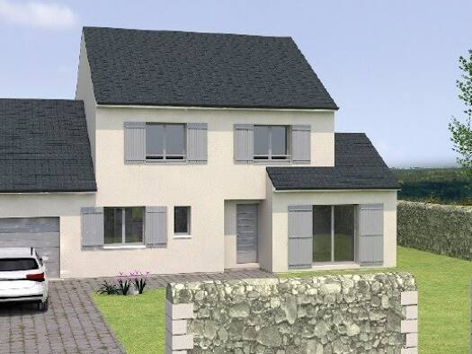 Terrain avec maison neuve à vendre 326 500 € 5 pièces 3 chambres 134 m² 495 m² de terrain Saint-Augustin-des-Bois 49170