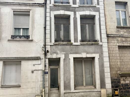 Maison de ville à vendre 33 000 € 5 pièces 2 chambres 73 m² 32 m² de terrain Nord Saint-Pol-sur-Ternoise 62130