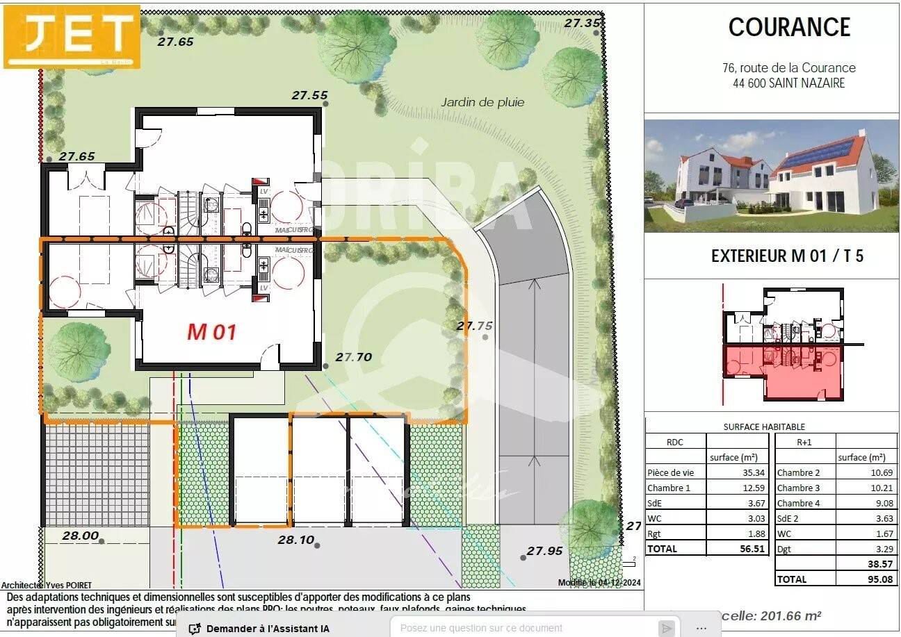 Maison à vendre, 95m², SAINT NAZAIRE