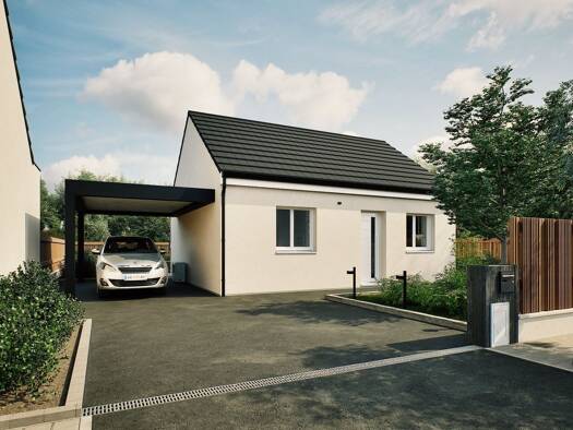 Terrain avec maison neuve à vendre 187 028 € 2 pièces 1 chambre 47,6 m² 1 018 m² de terrain Anet 28260