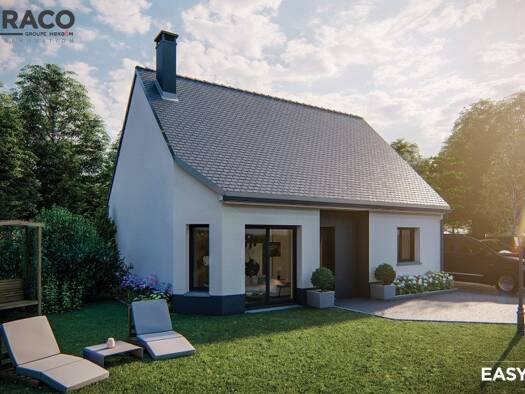 Terrain avec maison neuve à vendre 214 000 € 5 pièces 3 chambres 86 m² 1 100 m² de terrain Étaimpuis 76850