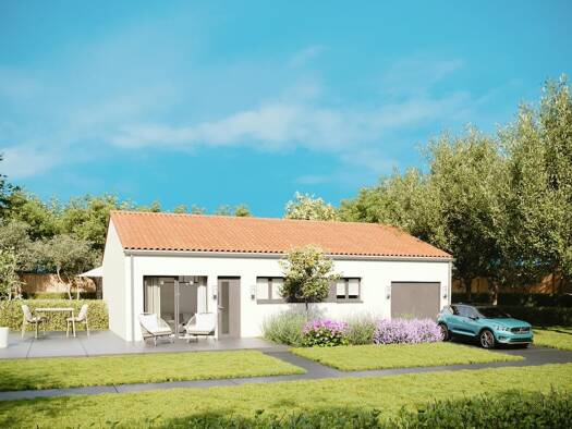 Terrain avec maison neuve à vendre 205 449 € 2 pièces 1 chambre 49 m² 343 m² de terrain Peripherie Saint-Jean-de-Monts 85160