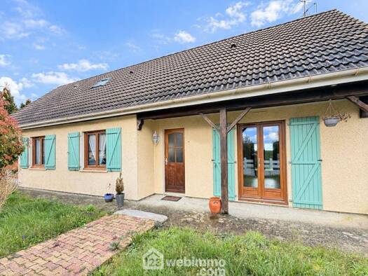 Maison de plain-pied à vendre 131 100 € 6 pièces 4 chambres 127 m² 662 m² de terrain Fressancourt 02800