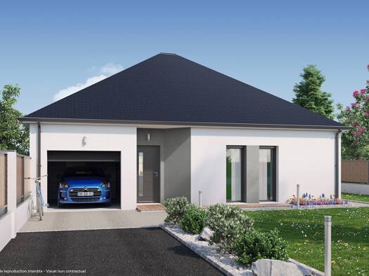 Terrain avec maison neuve à vendre 245 466 € 4 pièces 3 chambres 90 m² 416 m² de terrain Morier-Rigny-Pont Volant-Joué Centre Joué-lès-Tours 37300