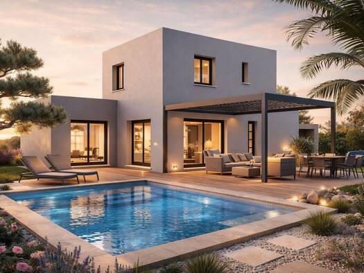 Terrain avec maison neuve à vendre 409 000 € 4 pièces 3 chambres 92 m² 490 m² de terrain Couronne Periurbaine Mèze 34140