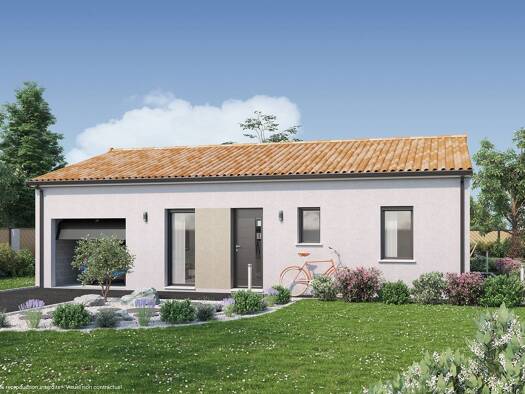 Terrain avec maison neuve à vendre 234 350 € 3 pièces 2 chambres 75 m² 990 m² de terrain Aureilhan 40200