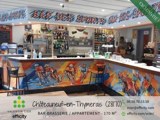 Bar / Café à vendre Fonds de commerce 360 000 € 170 m² d'espace de restauration Haute Ville-Basse Ville Chartres 28000