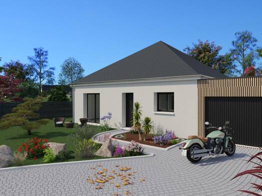 Terrain avec maison neuve à vendre 205 000 € 1 pièce 1 chambre 90 m² Teillé 44440