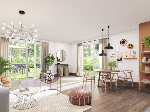 Appartement à vendre - neuf 318 000 € 3 pièces 2 chambres 64 m² RDC/4 Bealieres Meylan 38240