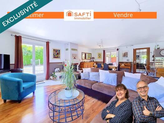 Maison de plain-pied à vendre 359 000 € 5 pièces 4 chambres 146 m² 804 m² de terrain Centre et RN La Verpillière 38290