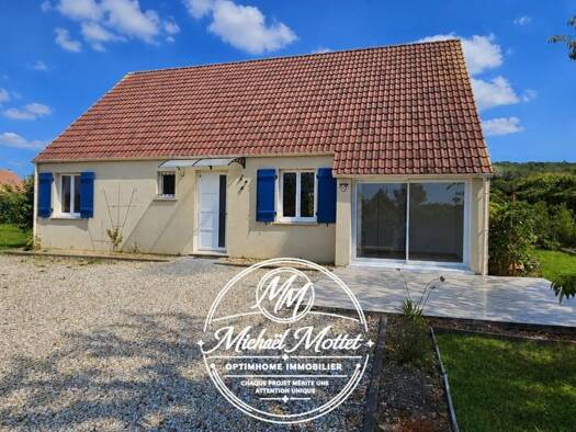 Maison de plain-pied à vendre 239 000 € 4 pièces 2 chambres 102 m² 1 282 m² de terrain Saint-Samson-de-la-Roque 27680