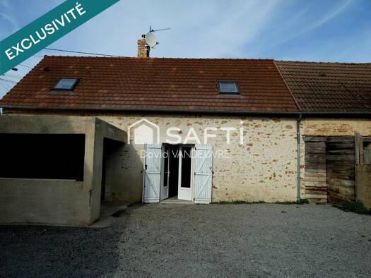 Maison à vendre 89 000 € 3 pièces 2 chambres 80 m² 678 m² de terrain Méobecq 36500