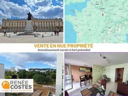 Appartement en viager occupé Bouquet 50 422 € 4 pièces 3 chambres 78 m² Étage 7/13 Centre Ville-Charles III Nancy 54000