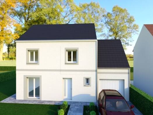 Terrain avec maison neuve à vendre 365 500 € 1 pièce 3 chambres 90 m² 303 m² de terrain Attainville 95570