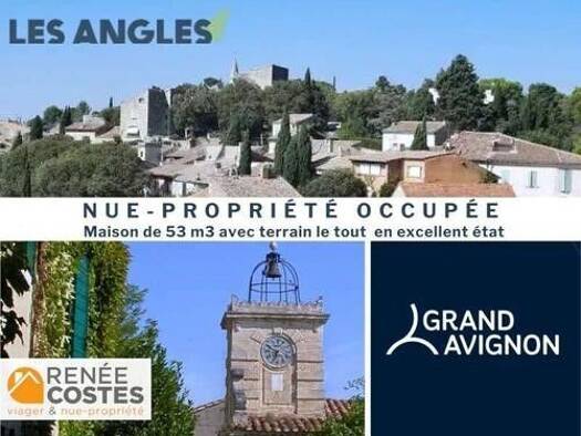 Maison en viager occupé Bouquet 127 159 € 3 pièces 2 chambres 53 m² 260 m² de terrain Nord Les Angles 30133