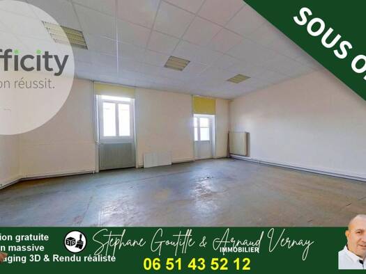 Appartement à vendre 105 000 € 1 pièce 110 m² RDC/2 Nord Ouest Tarare 69170