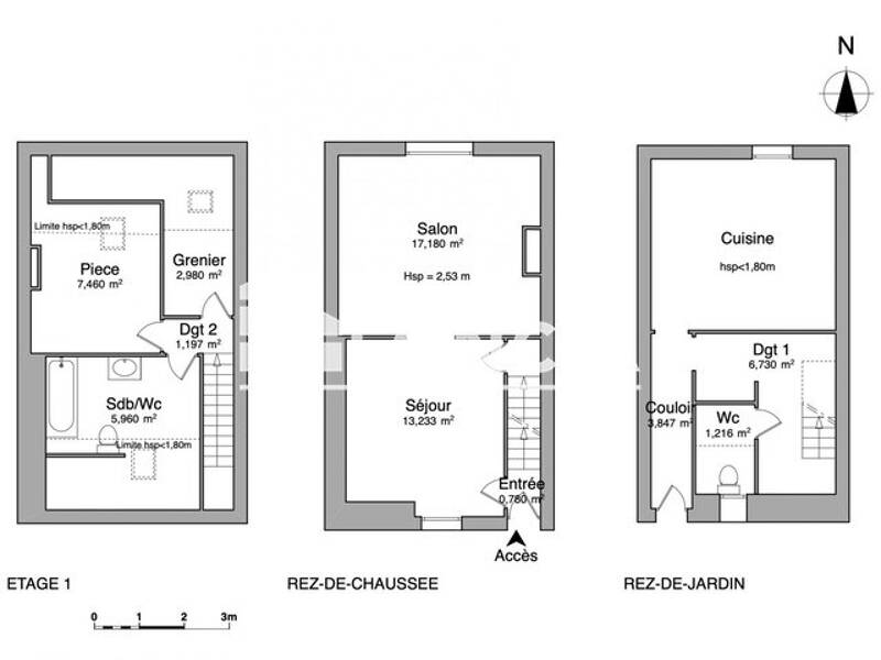 Maison à louer, 61m², VILLERS SEMEUSE