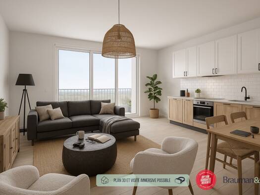 Appartement à vendre - neuf 390 500 € 4 pièces 3 chambres 84 m² 1er étage Morainvilliers 78630