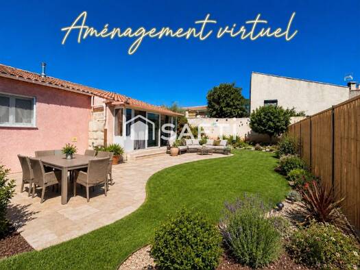 Maison de plain-pied à vendre 299 500 € 3 pièces 2 chambres 82 m² 380 m² de terrain Coopérative Agde 34300