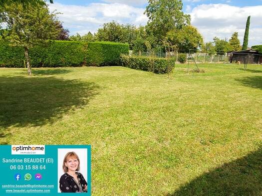 Terrain constructible viabilisé à vendre 95 900 € 450 m² de terrain Lèves 28300