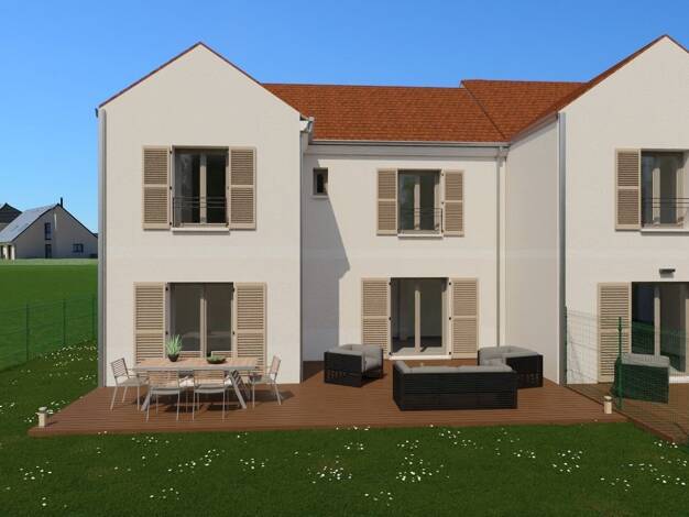 Terrain avec maison neuve à vendre 538 185 € 7 pièces 5 chambres 123,4 m² 784 m² de terrain Attainville 95570