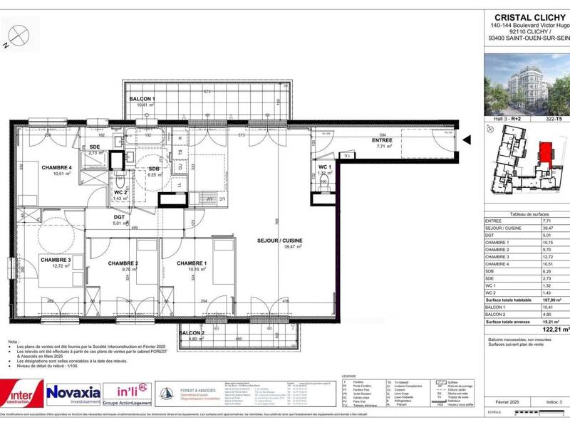 Maison à louer, 107m², CLICHY