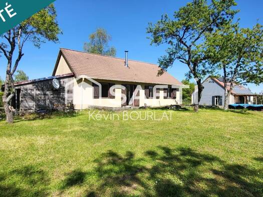 Maison de plain-pied à vendre 115 000 € 4 pièces 3 chambres 90 m² 1 199 m² de terrain Goux-lès-Dambelin 25150