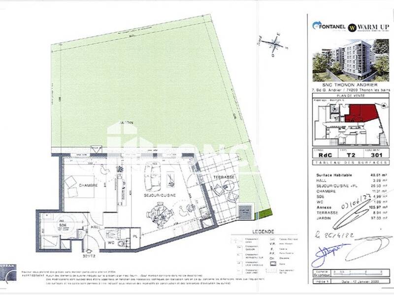 Maison à louer, 49m², THONON LES BAINS