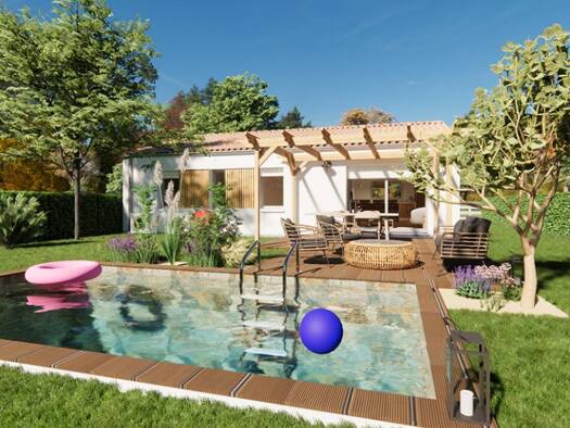 Terrain avec maison neuve à vendre 138 000 € 4 pièces 3 chambres 75 m² 450 m² de terrain Saint-Étienne-de-Brillouet 85210