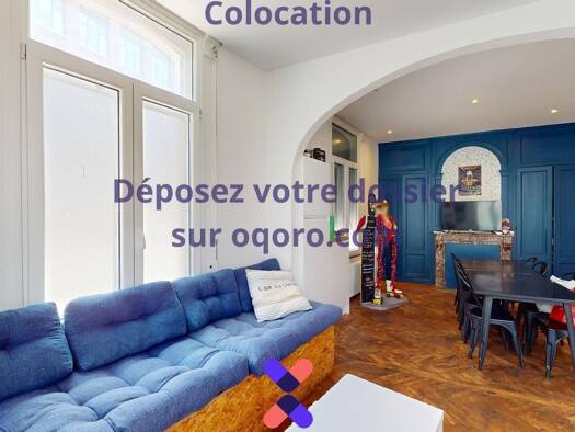 Maison à louer 596 € 9 pièces 8 chambres 258 m² dès le 06/11/2025 Moulins Lille 59000