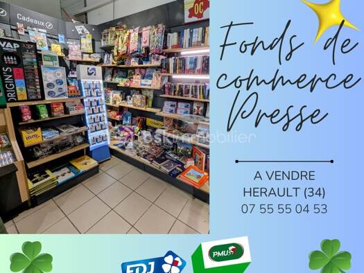 Tabac-Presse-Loto à vendre Fonds de commerce 96 000 € Clermont-l'Hérault 34800