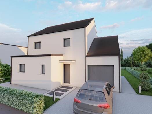 Terrain avec maison neuve à vendre 249 000 € 5 pièces 4 chambres 116 m² 336 m² de terrain Le Petit-Fougeray 35320