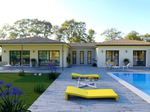 Terrain avec maison neuve à vendre 288 700 € 5 pièces 4 chambres 137 m² 1 030 m² de terrain Ribagnac 24240