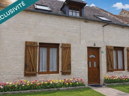 Maison à vendre 105 000 € 5 pièces 2 chambres 70 m² 141 m² de terrain Lappion 02150