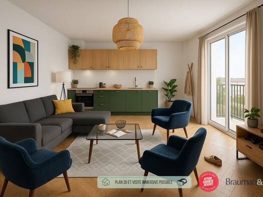 Appartement à vendre - neuf 159 900 € 1 pièce 30 m² 2ème étage Stella Cucq 62780