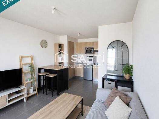 Appartement à vendre 148 000 € 2 pièces 1 chambre 40 m² Étage 2/2 Orvasserie Saint-Herblain 44800