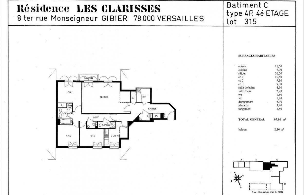 Maison à louer, 97m², VERSAILLES