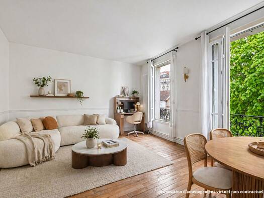 Appartement à vendre 595 000 € 3 pièces 2 chambres 69 m² Étage 3/4 Colline Puteaux 92800