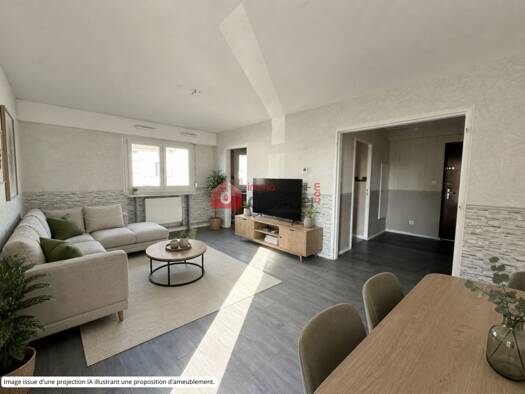 Appartement à vendre 109 500 € 3 pièces 2 chambres 68,73 m² RDC/5 Saint-Max 54130