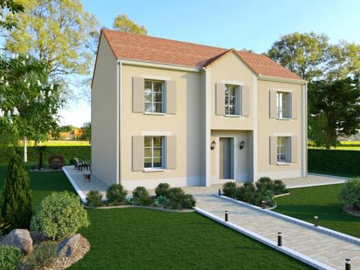 Terrain avec maison neuve à vendre 389 378 € 6 pièces 4 chambres 126,79 m² 500 m² de terrain Centre Ville Centre Fontainebleau 77300