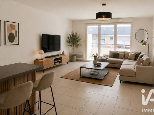 Appartement à vendre 105 000 € 2 pièces 1 chambre 43,61 m² Étage 3/3 Amfreville-la-Mi-Voie 76920