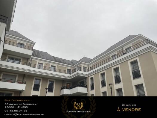 Appartement à vendre 468 000 € 5 pièces 3 chambres 118 m² Étage 3/3 Le Mans 72000