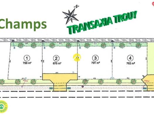 Terrain constructible viabilisé à vendre 33 000 € 791 m² de terrain Arçay 18340