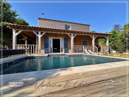 Maison à vendre - Première occupation 349 999 € 4 pièces 3 chambres 104 m² 849 m² de terrain La Caunette 34210