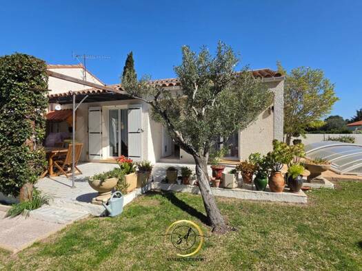 Maison de plain-pied à vendre 325 000 € 4 pièces 3 chambres 104 m² 830 m² de terrain Millas 66170