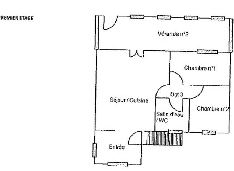 Maison à vendre 192 600 € 4 pièces 2<br/>chambres 80 m²<br/>superficie 1 073 m²<br/>terrain Plémet 22210