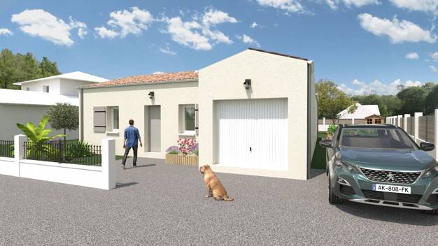 Terrain avec maison neuve à vendre 264 820 € Ballon 17290