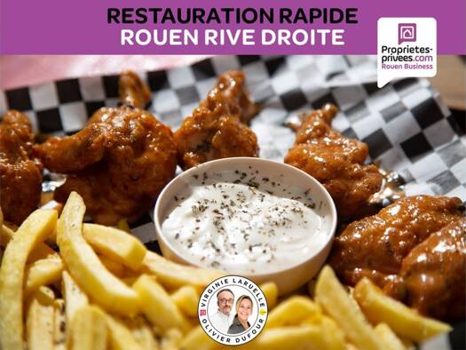 Restaurant à vendre Fonds de commerce 115 000 € 50 m² d'espace de restauration Vieux Marché-Cathédrale Rouen 76000