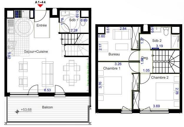 Maison à louer, 75m², COLOMBES