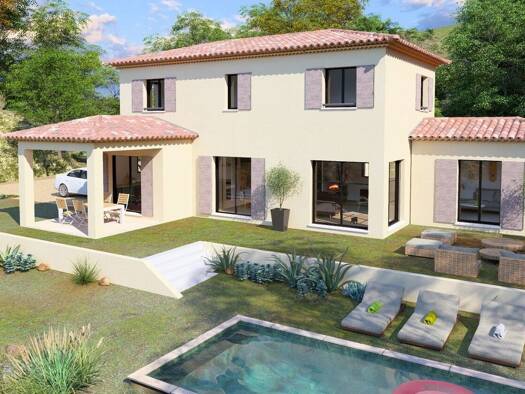 Terrain avec maison neuve à vendre 588 000 € 1 chambre 120 m² 1 123 m² de terrain Tourrette-Levens 06690